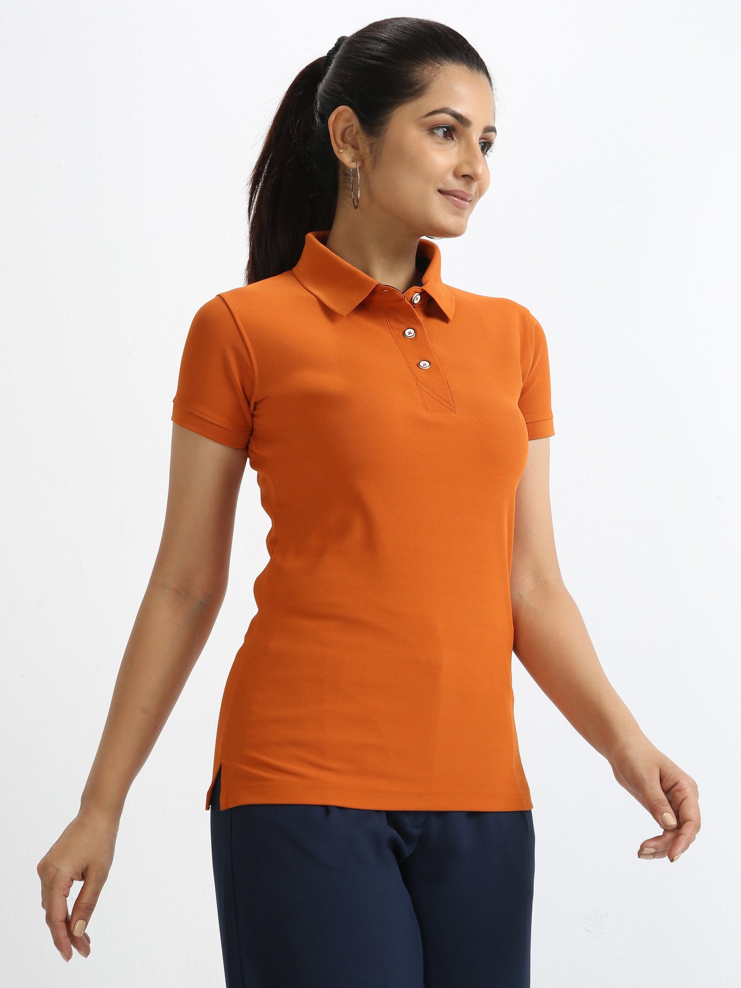Woody Orange Women's Polo T-shirt