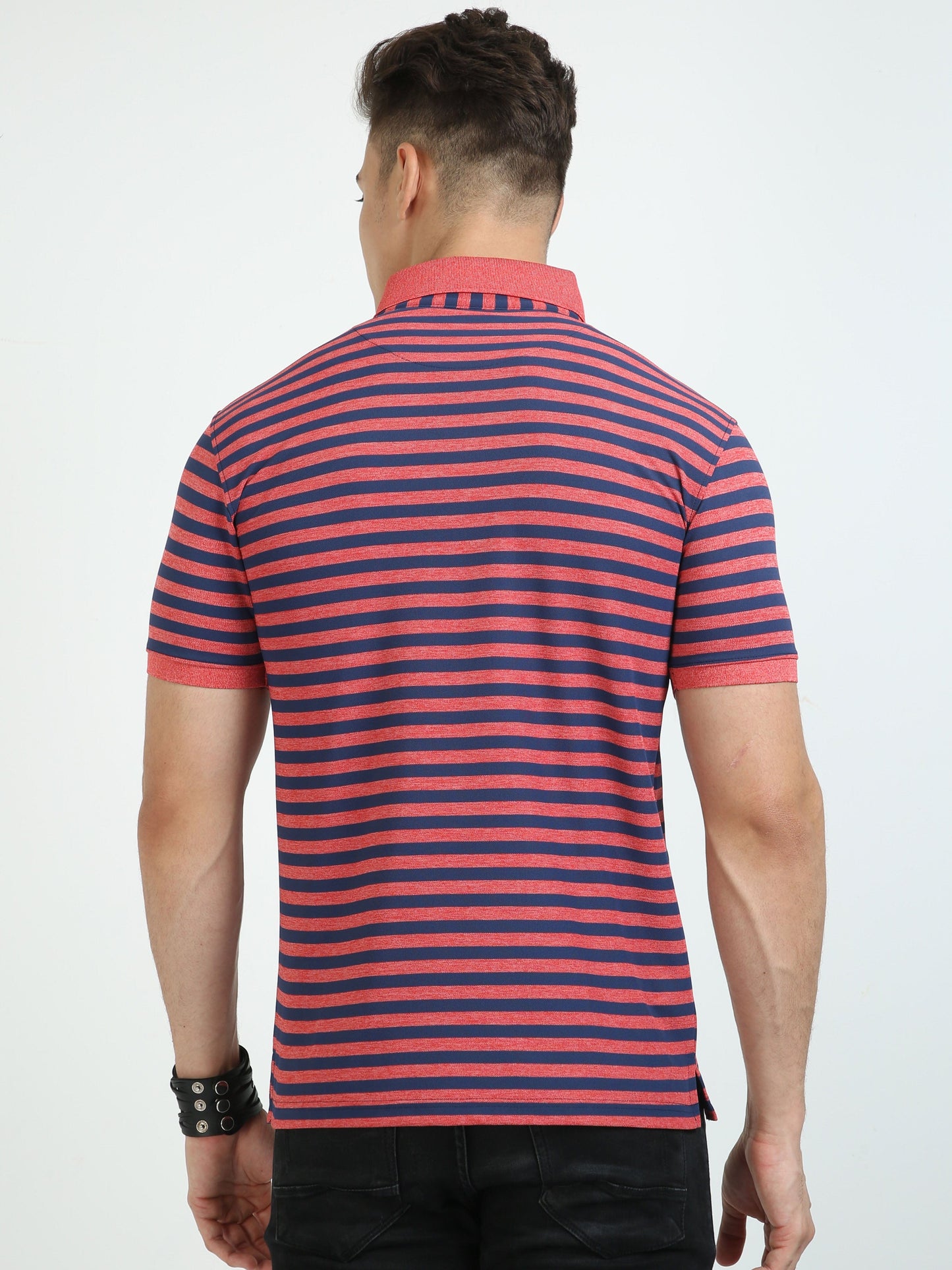 Red & Blue Men's Polo T-shirt