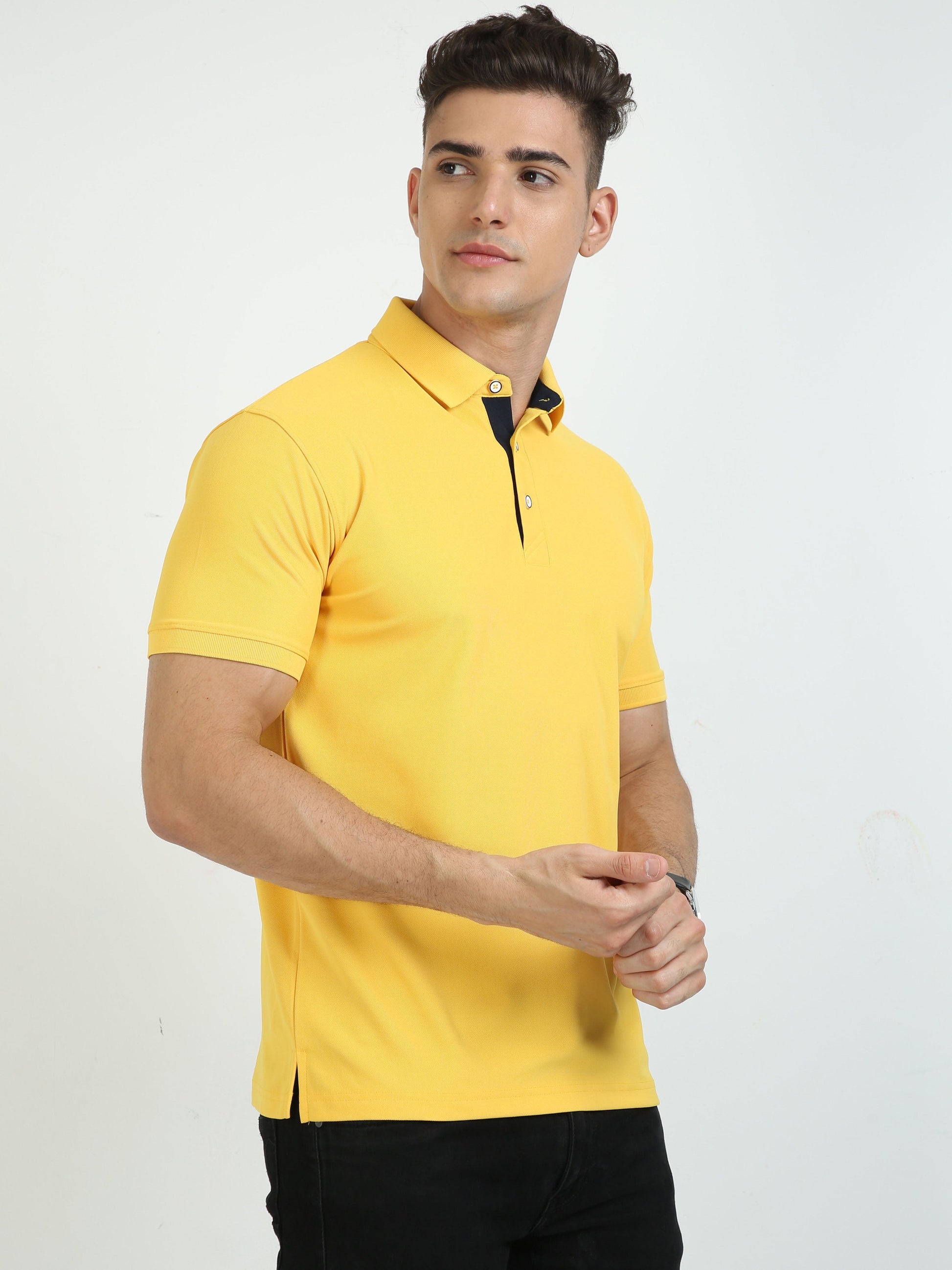 Banana Yellow Men's Polo T-shirt