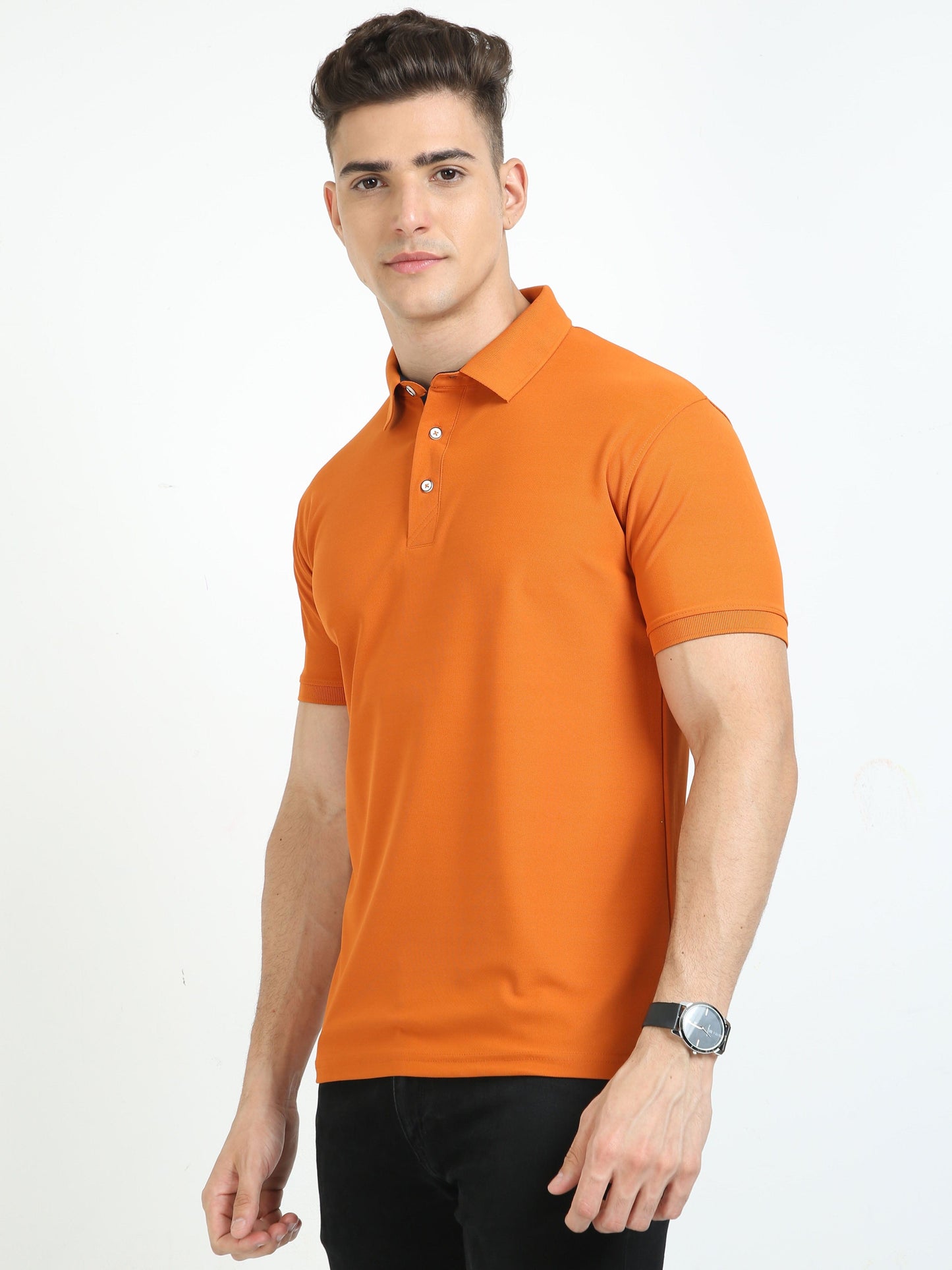 Woddy Orange Men's Polo T-shirt