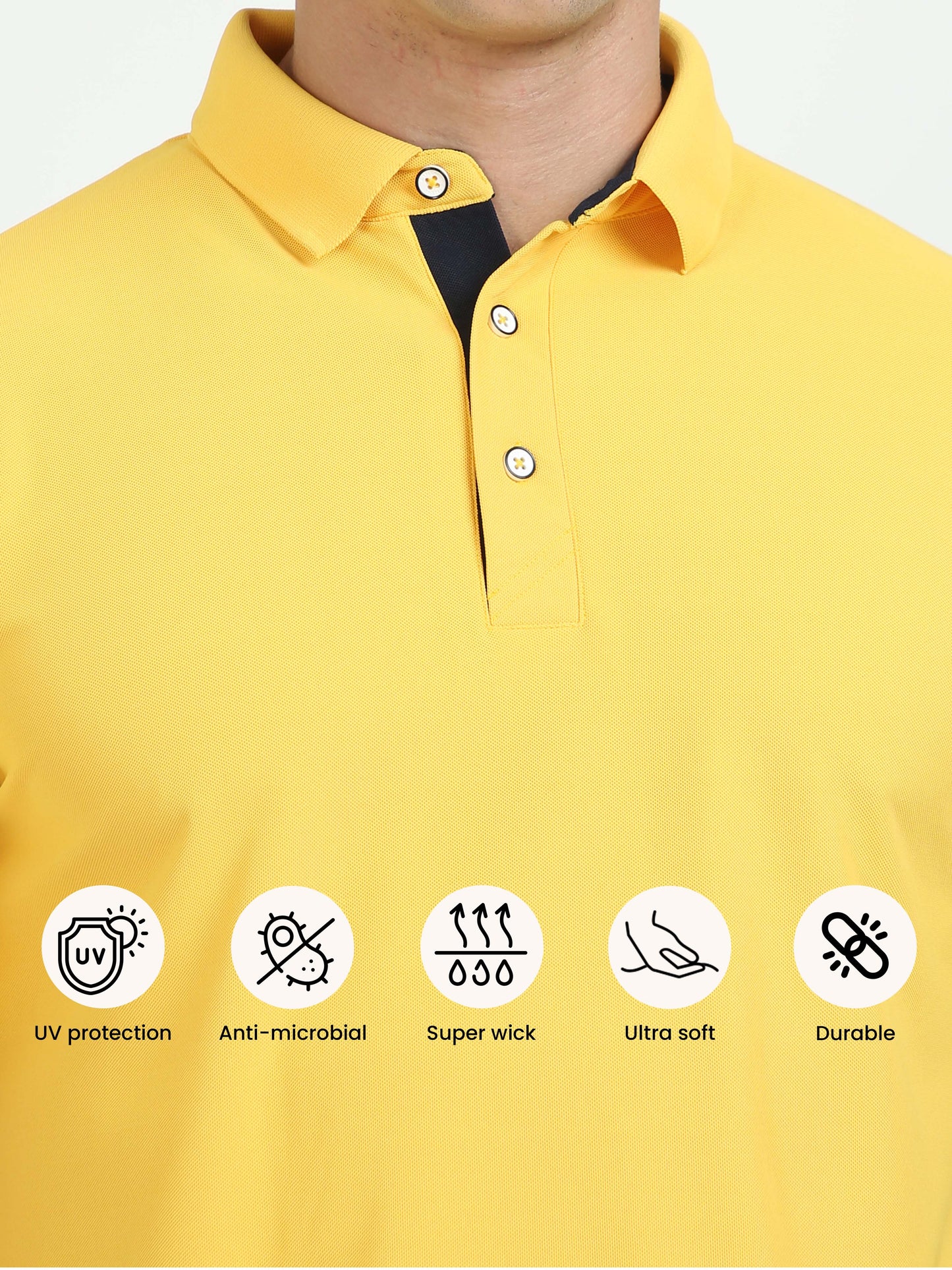 Banana Yellow Men's Polo T-shirt