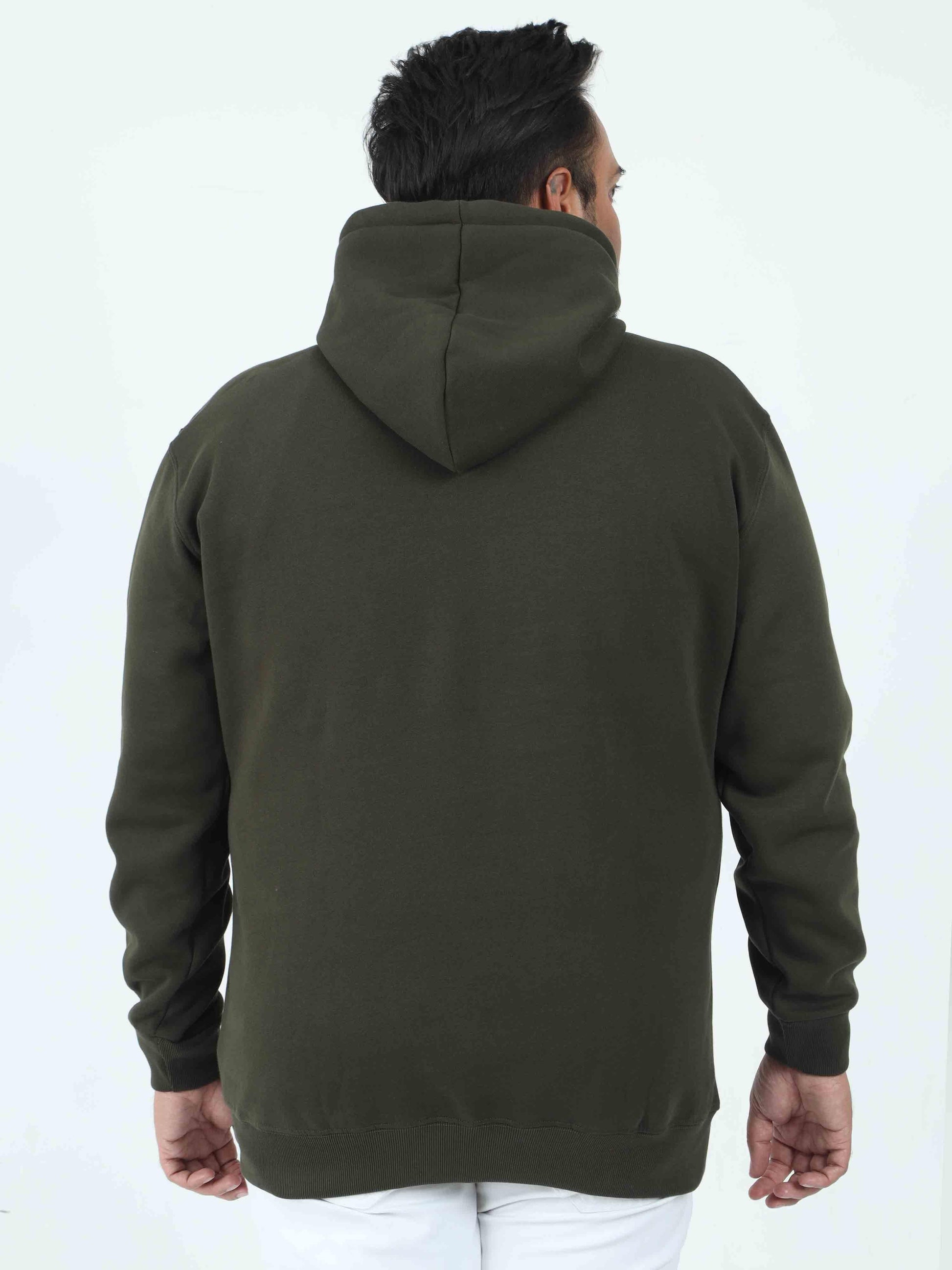 Plus Size Olive Green Hoodie