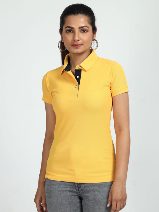 Banana Yellow Women's Polo T-shirt